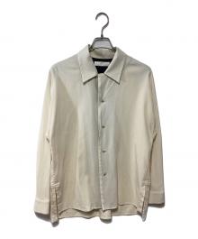 ETHOSENS（エトセンス）の古着「オープンカラーシャツ」｜アイボリー×ブラック