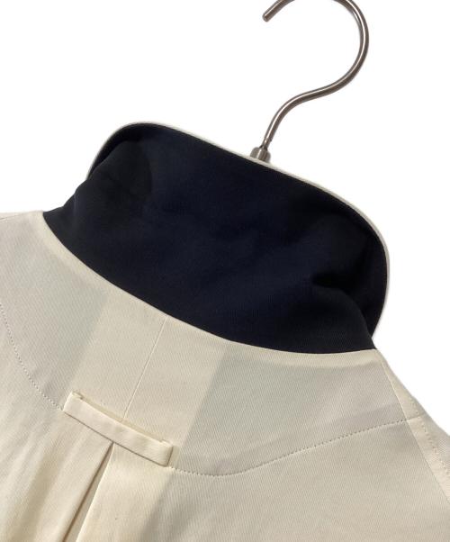 ETHOSENS（エトセンス）ETHOSENS (エトセンス) オープンカラーシャツ アイボリー×ブラック サイズ:記載なしの古着・服飾アイテム