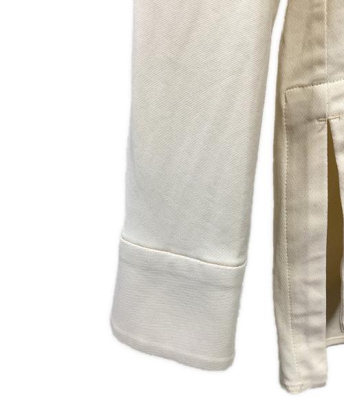 ETHOSENS（エトセンス）ETHOSENS (エトセンス) オープンカラーシャツ アイボリー×ブラック サイズ:記載なしの古着・服飾アイテム