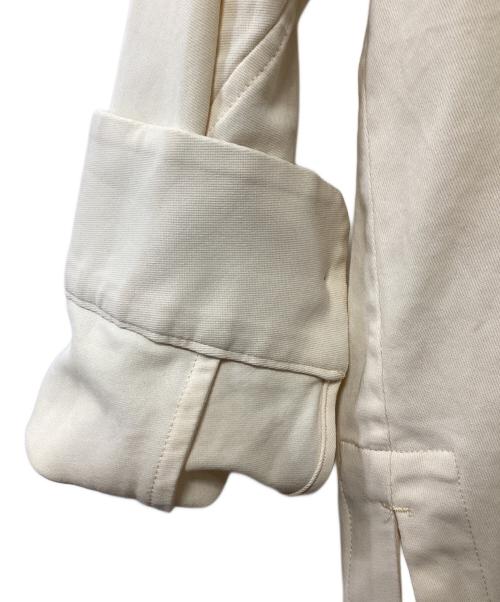 ETHOSENS（エトセンス）ETHOSENS (エトセンス) オープンカラーシャツ アイボリー×ブラック サイズ:記載なしの古着・服飾アイテム