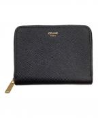 CELINEセリーヌ）の古着「コンパクトジップウォレット」｜ブラック