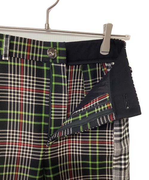 ENFOLD（エンフォルド）ENFOLD (エンフォルド) ハイウエストパンツ ブラック×グリーン サイズ:36の古着・服飾アイテム