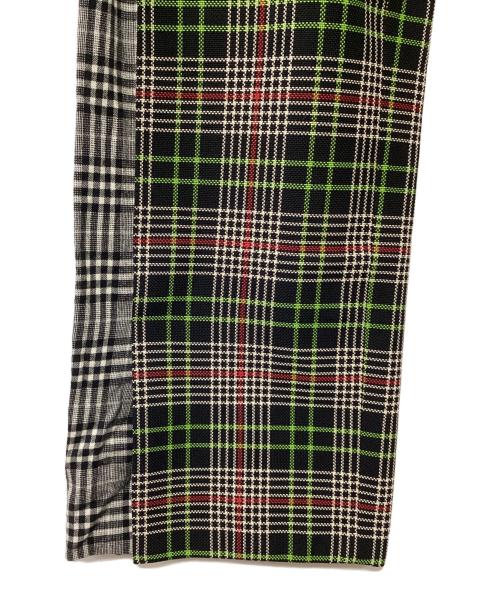 ENFOLD（エンフォルド）ENFOLD (エンフォルド) ハイウエストパンツ ブラック×グリーン サイズ:36の古着・服飾アイテム