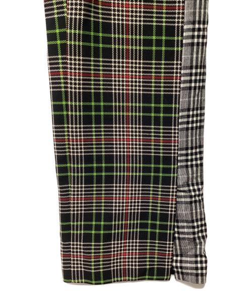 ENFOLD（エンフォルド）ENFOLD (エンフォルド) ハイウエストパンツ ブラック×グリーン サイズ:36の古着・服飾アイテム