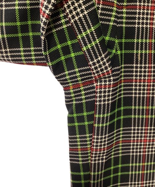 ENFOLD（エンフォルド）ENFOLD (エンフォルド) ハイウエストパンツ ブラック×グリーン サイズ:36の古着・服飾アイテム