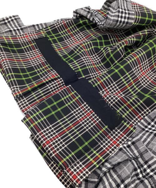 ENFOLD（エンフォルド）ENFOLD (エンフォルド) ハイウエストパンツ ブラック×グリーン サイズ:36の古着・服飾アイテム