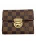 LOUIS VUITTON（ルイ ヴィトン）の古着「ダミエ　ポルトフォイユ・コアラ」｜ブラウン