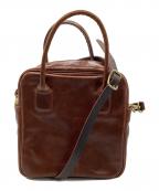 Enseアンサ）の古着「Ense キップレザースクエアボストンバッグS」