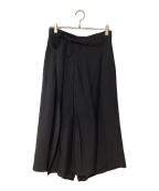 Y'sワイズ）の古着「ラップワイドパンツ」｜ブラック