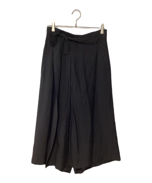 Y's（ワイズ）Y's (ワイズ) ラップワイドパンツ ブラック サイズ:1の古着・服飾アイテム