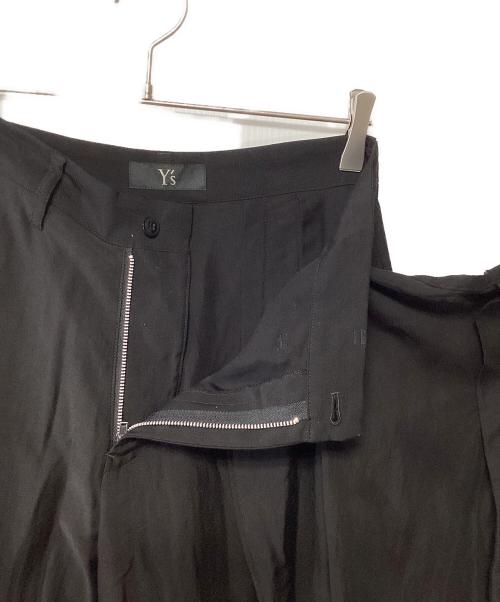 Y's（ワイズ）Y's (ワイズ) ラップワイドパンツ ブラック サイズ:1の古着・服飾アイテム