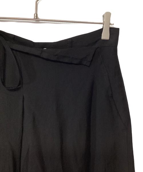 Y's（ワイズ）Y's (ワイズ) ラップワイドパンツ ブラック サイズ:1の古着・服飾アイテム