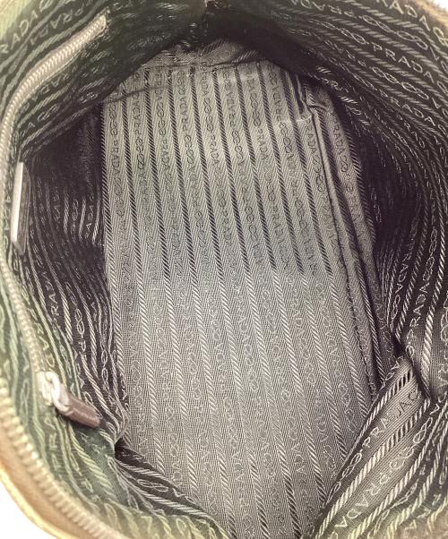 PRADA（プラダ）PRADA (プラダ) ハンドバッグ ベージュ×イエローの古着・服飾アイテム