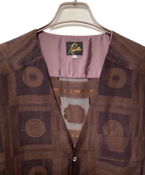 Needles（ニードルズ）Needles (ニードルズ) V Neck Shirts ブラウン サイズ:Lの古着・服飾アイテム