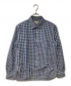 JAPAN BLUE JEANSジャパンブルージーンズ）の古着「チェックシャツ」｜ブルー×ホワイト
