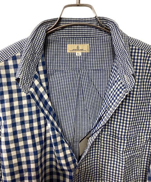 JAPAN BLUE JEANS（ジャパンブルージーンズ）JAPAN BLUE JEANS (ジャパン ブル ージーンズ) チェックシャツ ブルー×ホワイト サイズ:XL 未使用品の古着・服飾アイテム