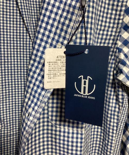 JAPAN BLUE JEANS（ジャパンブルージーンズ）JAPAN BLUE JEANS (ジャパン ブル ージーンズ) チェックシャツ ブルー×ホワイト サイズ:XL 未使用品の古着・服飾アイテム