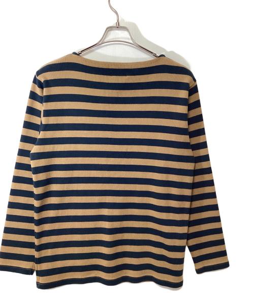 JAPAN BLUE JEANS（ジャパンブルージーンズ）JAPAN BLUE JEANS (ジャパン ブル ージーンズ) スウェット ブラウン×ネイビー サイズ:SIZE Lの古着・服飾アイテム