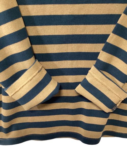 JAPAN BLUE JEANS（ジャパンブルージーンズ）JAPAN BLUE JEANS (ジャパン ブル ージーンズ) スウェット ブラウン×ネイビー サイズ:SIZE Lの古着・服飾アイテム