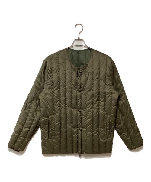 TAION（タイオン）TAION (タイオン) ダウンジャケット カーキ サイズ:Lの古着・服飾アイテム