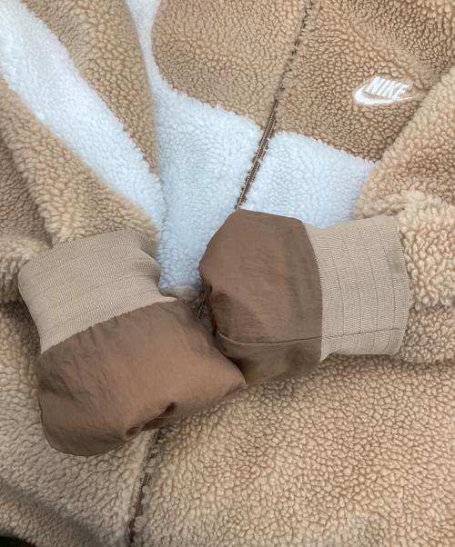 NIKE（ナイキ）NIKE (ナイキ) VM SWOOSH FULLZIP JACKET ベージュ×ホワイト サイズ:XLの古着・服飾アイテム