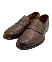 Crockett & Jones（クロケット＆ジョーンズ）の古着「コインローファー」｜ブラウン