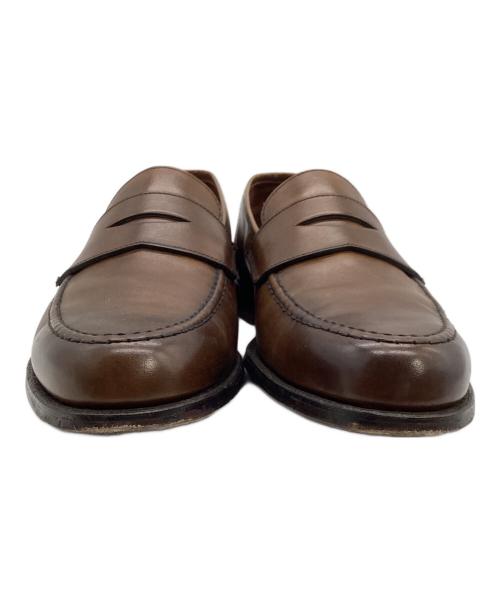 Crockett & Jones（クロケット＆ジョーンズ）Crockett & Jones (クロケット＆ジョーンズ) コインローファー ブラウン サイズ:9Eの古着・服飾アイテム