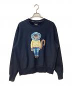 glambグラム）の古着「スペースモンキースウェット」｜ネイビー
