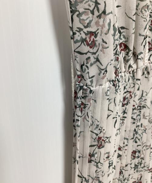 FRAY ID（フレイ アイディー）FRAY ID (フレイ アイディー) ノースリーブワンピース グリーン×ホワイトの古着・服飾アイテム