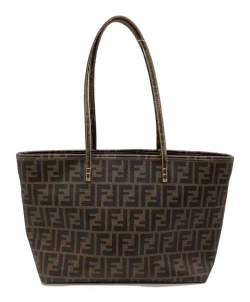 FENDI（フェンディ）FENDI (フェンディ) トートバッグ ベージュ×ブラウンの古着・服飾アイテム