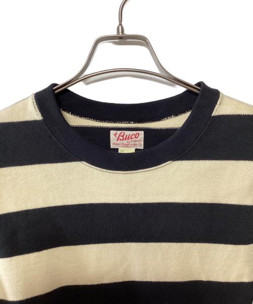 THE REAL McCOY'S（ザ・リアルマッコイズ）THE REAL McCOY'S (ザ・リアルマッコイズ) クルーネックニット ブラック×アイボリー サイズ:Lの古着・服飾アイテム