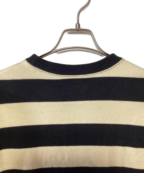 THE REAL McCOY'S（ザ・リアルマッコイズ）THE REAL McCOY'S (ザ・リアルマッコイズ) クルーネックニット ブラック×アイボリー サイズ:Lの古着・服飾アイテム