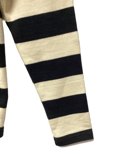 THE REAL McCOY'S（ザ・リアルマッコイズ）THE REAL McCOY'S (ザ・リアルマッコイズ) クルーネックニット ブラック×アイボリー サイズ:Lの古着・服飾アイテム