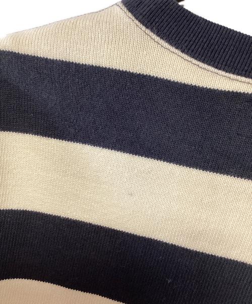 THE REAL McCOY'S（ザ・リアルマッコイズ）THE REAL McCOY'S (ザ・リアルマッコイズ) クルーネックニット ブラック×アイボリー サイズ:Lの古着・服飾アイテム