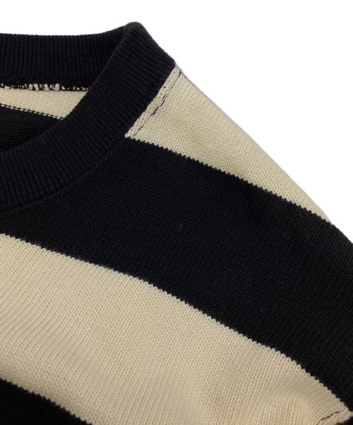 THE REAL McCOY'S（ザ・リアルマッコイズ）THE REAL McCOY'S (ザ・リアルマッコイズ) クルーネックニット ブラック×アイボリー サイズ:Lの古着・服飾アイテム