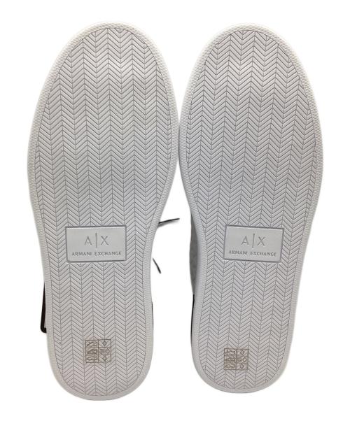 ARMANI EXCHANGE（アルマーニ エクスチェンジ）ARMANI EXCHANGE (アルマーニ エクスチェンジ) ローカットスニーカー ホワイト×ブラック サイズ:UK8 未使用品の古着・服飾アイテム