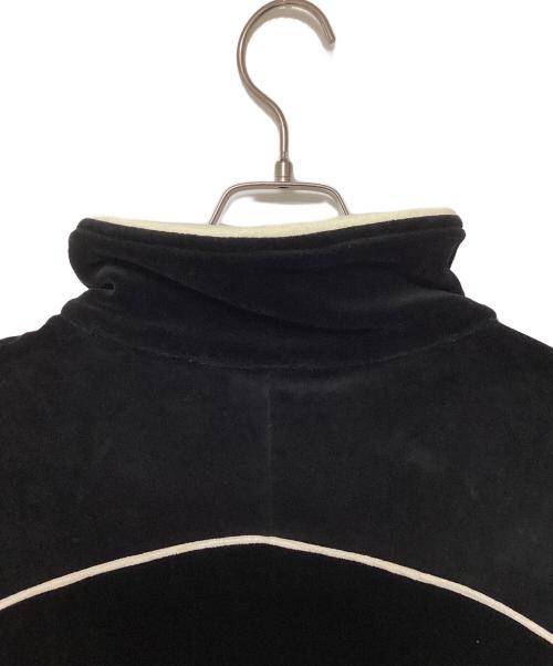 SAINT MICHAEL（セントマイケル）SAINT MICHAEL (セントマイケル) ベロアブルゾン ブラック×ホワイト サイズ:SIZE XLの古着・服飾アイテム