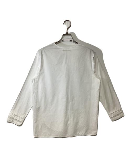 ne quittez pas（ヌキテパ）ne quittez pas (ヌキテパ) カットワークレースブラウス ホワイト サイズ:記載無しの古着・服飾アイテム