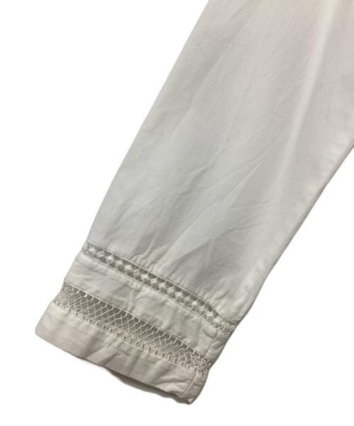 ne quittez pas（ヌキテパ）ne quittez pas (ヌキテパ) カットワークレースブラウス ホワイト サイズ:記載無しの古着・服飾アイテム