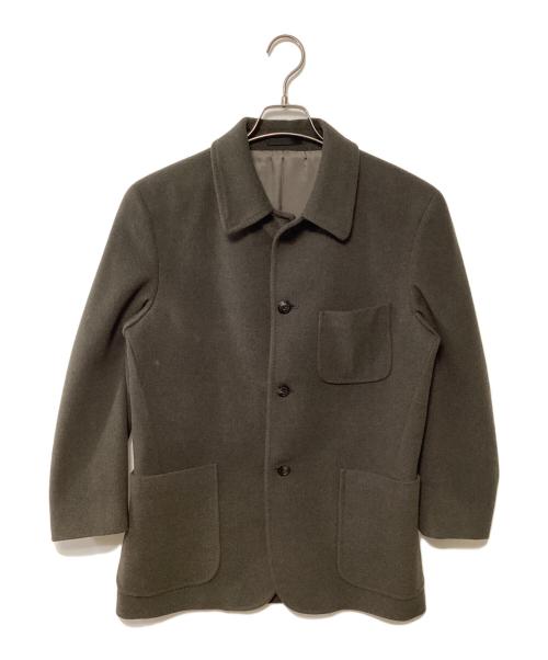 BURBERRY LONDON（バーバリーロンドン）BURBERRY LONDON (バーバリーロンドン) カシミヤ混ウールジャケット カーキ サイズ:SIZE Sの古着・服飾アイテム