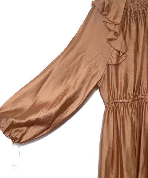 CASA FLINE（カーサフライン）CASA FLINE (カーサフライン) シャーリングハイネックドレス ライトピンク サイズ:SIZE Fの古着・服飾アイテム