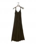 EVERYDAY I LIKE.エヴリデイ アイ ライク）の古着「キャミソールワンピース」｜カーキ