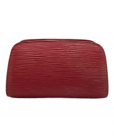 LOUIS VUITTON ルイ ヴィトン エピ ドーフィーヌPM ポーチレッド 中古・古着通販】LOUIS VUITTON (ルイ ヴィトン) エピ ドーフィーヌ