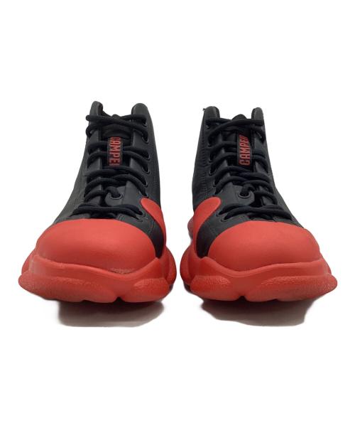 CAMPER（カンペール）CAMPER (カンペール) ミドルカットスニーカー ブラック×レッド サイズ:26-21の古着・服飾アイテム