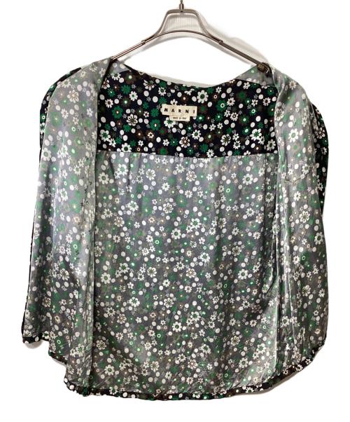 MARNI（マルニ）MARNI (マルニ) 半袖シャツ ブラック×グリーン サイズ:SIZE 48の古着・服飾アイテム