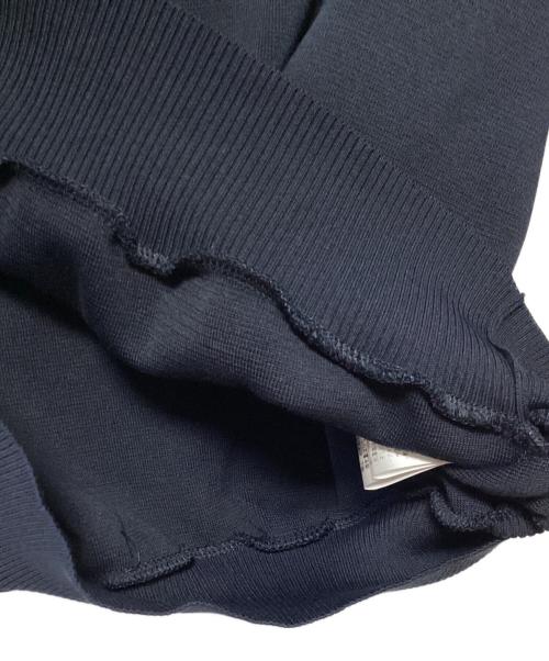 YORI（ヨリ）YORI (ヨリ) コットン刺繍カラーニット ネイビー サイズ:Fの古着・服飾アイテム