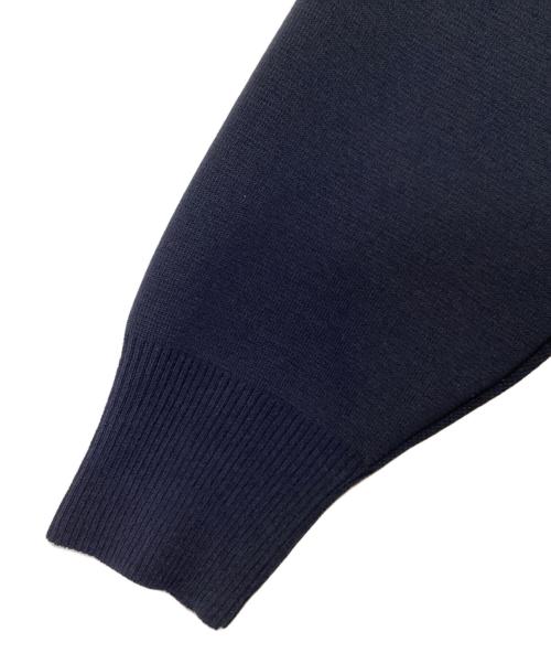 YORI（ヨリ）YORI (ヨリ) コットン刺繍カラーニット ネイビー サイズ:Fの古着・服飾アイテム