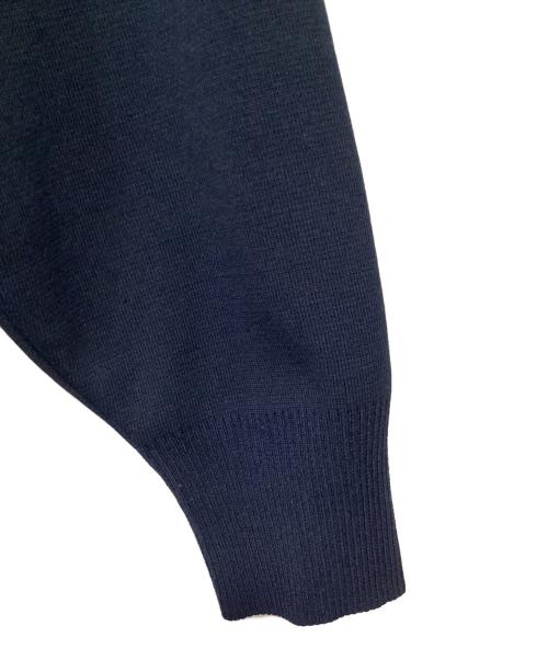 YORI（ヨリ）YORI (ヨリ) コットン刺繍カラーニット ネイビー サイズ:Fの古着・服飾アイテム