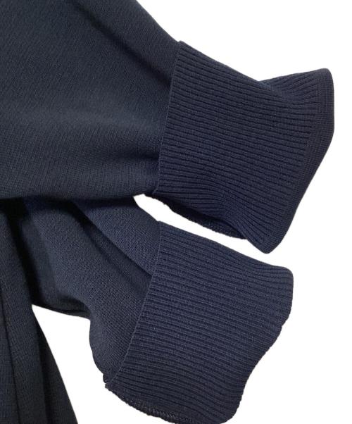 YORI（ヨリ）YORI (ヨリ) コットン刺繍カラーニット ネイビー サイズ:Fの古着・服飾アイテム