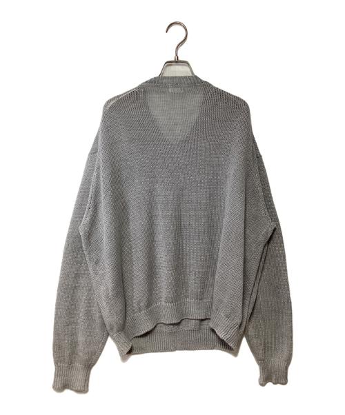 crepuscule（クレプスキュール）crepuscule (クレプスキュール) Vネックリネンプルオーバーニット グレー サイズ:2の古着・服飾アイテム